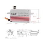 Original KST DS1509MG 12.8Kgf.cm 0.07sec Metal Gear Coreless Digital Low Profile for Aircraft RC Cars